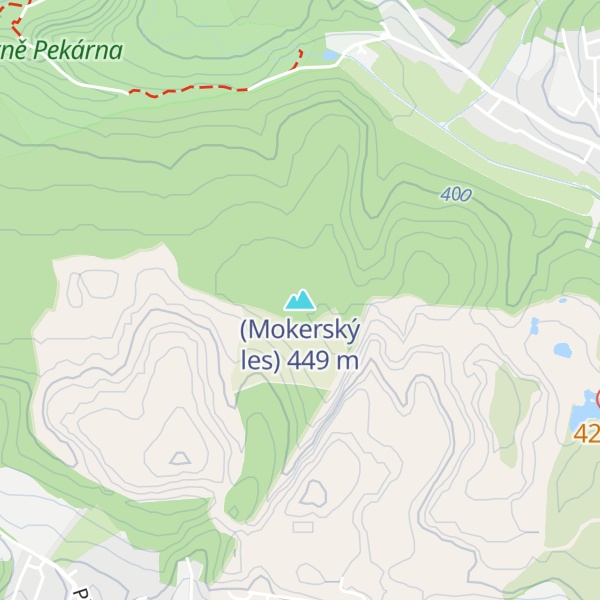 Map of (Mokerský les)