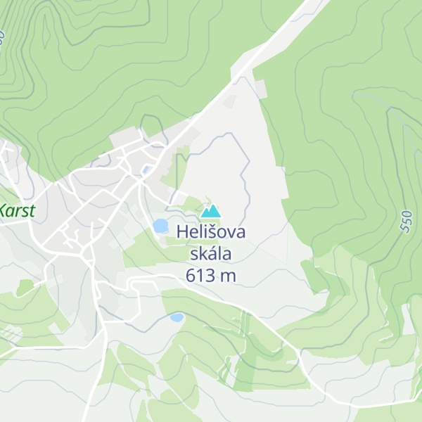 Map of Helišova skála