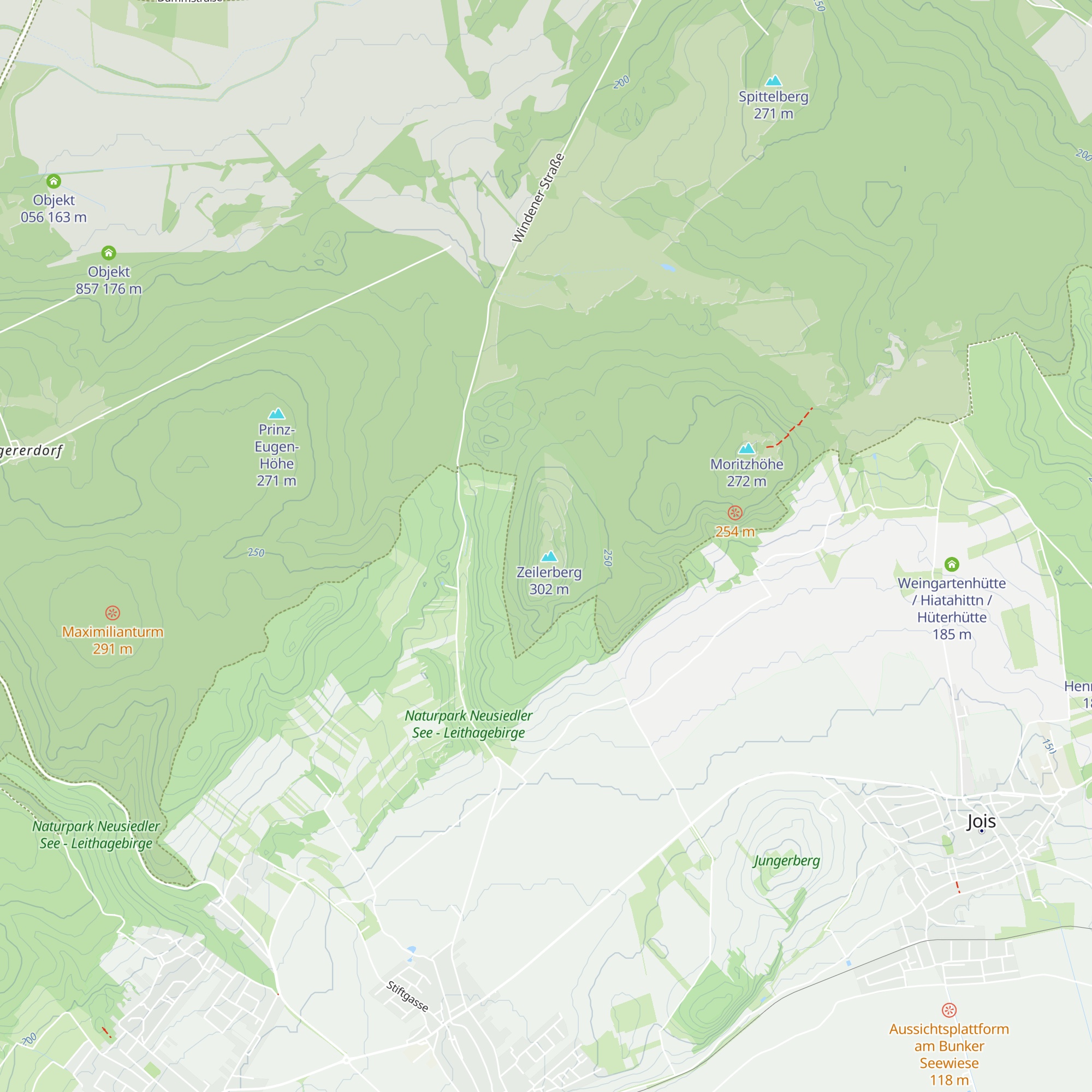vorbereitete Radarstellung Zeilerberg map