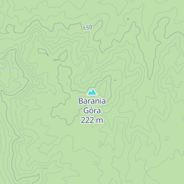 Map of Barania Góra