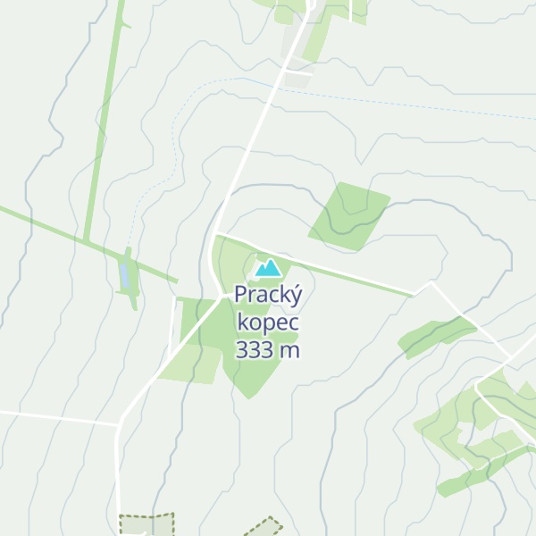 Map of Pracký kopec