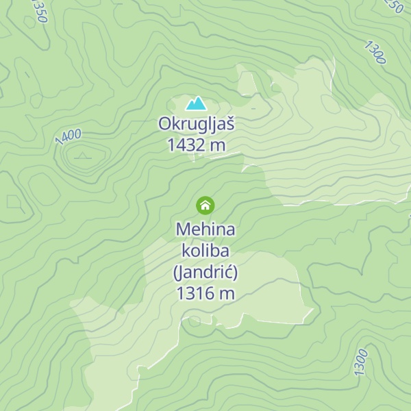 Map of Mehina koliba (Jandrić)