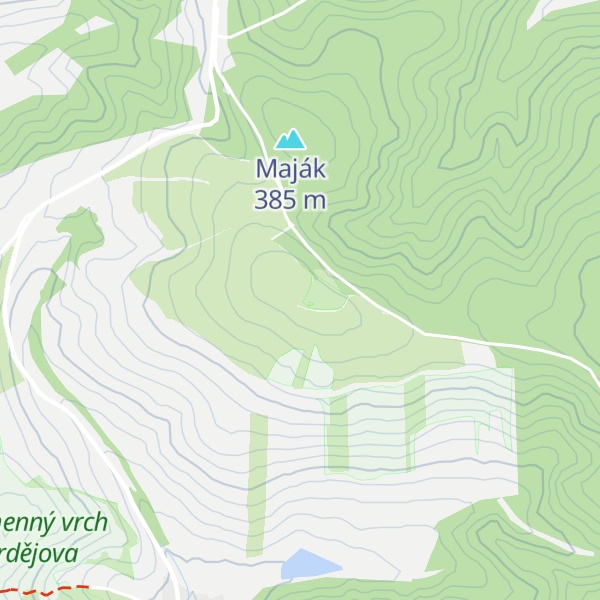 Map of Holý vrch