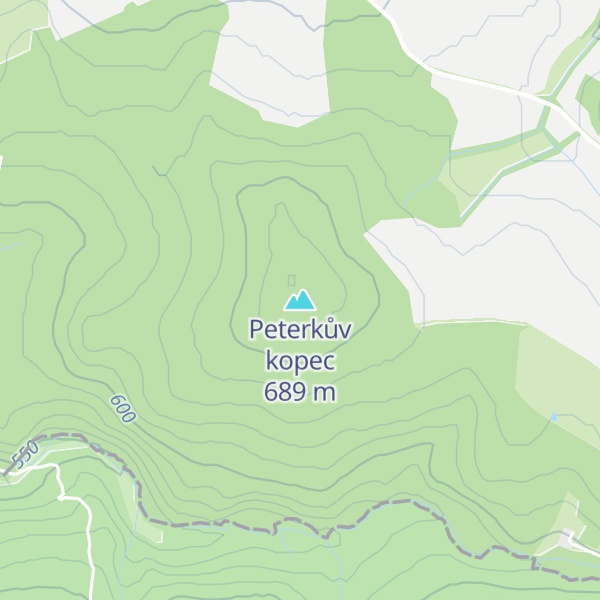 Map of Peterkův kopec