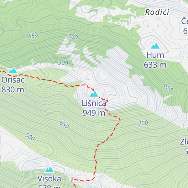 Map of Lišnica