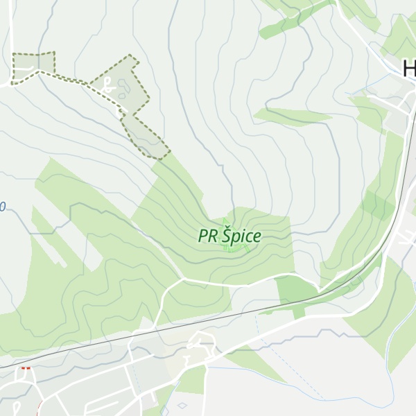 Map of Stará hora