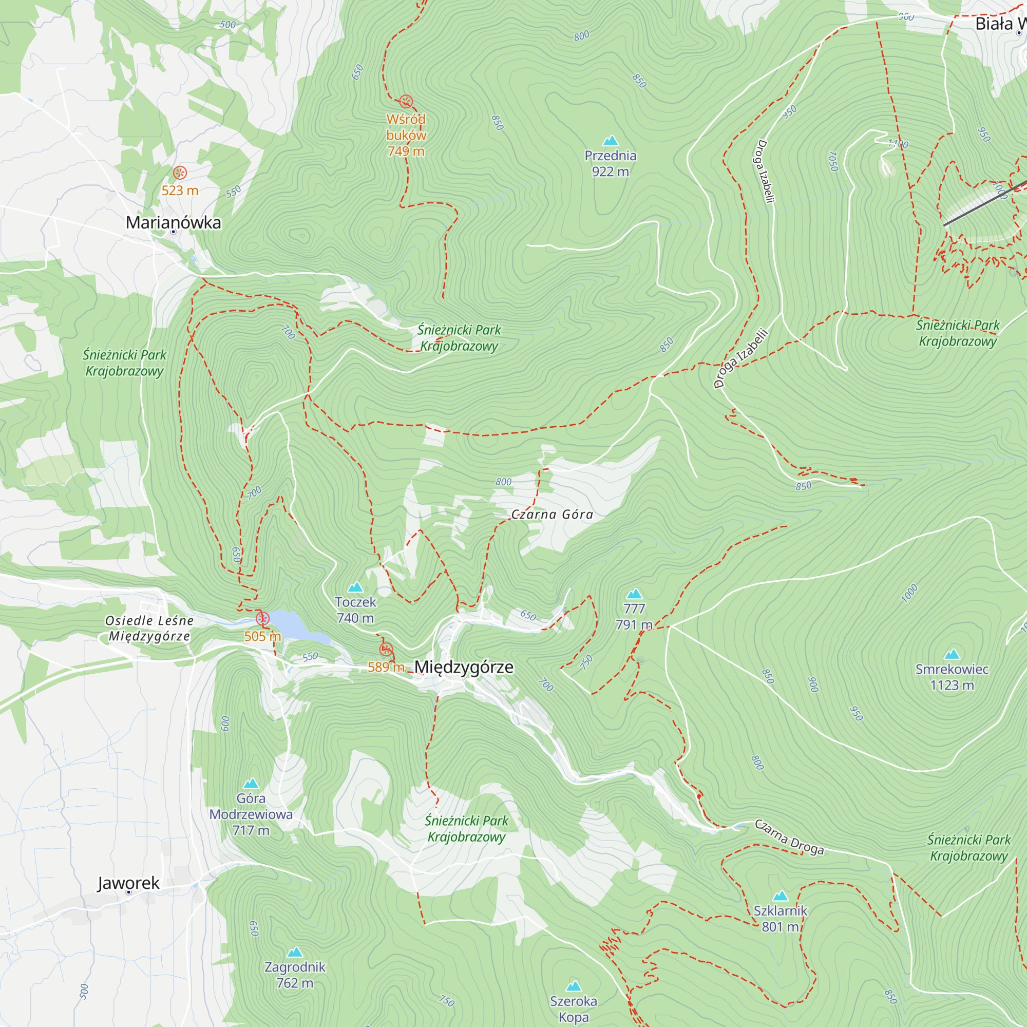 Schronisko Stodoła map