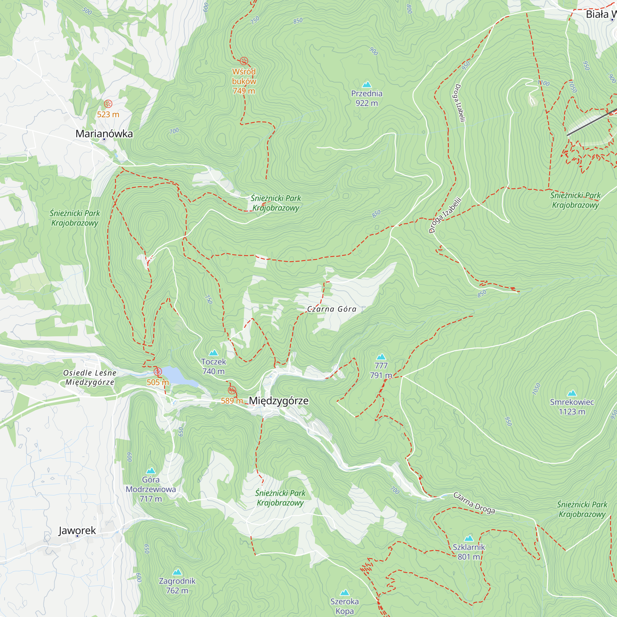 Schronisko Stodoła map