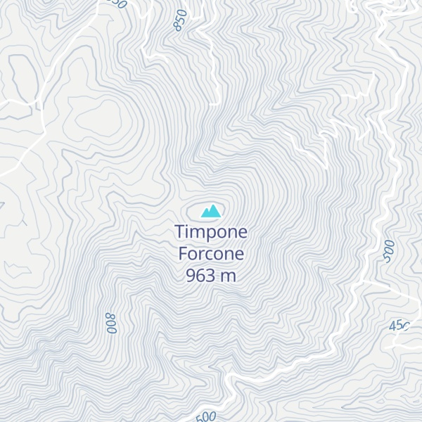Map of Timpone Forcone