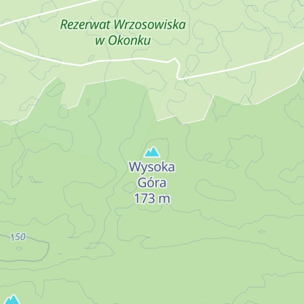 Map of Wysoka Góra