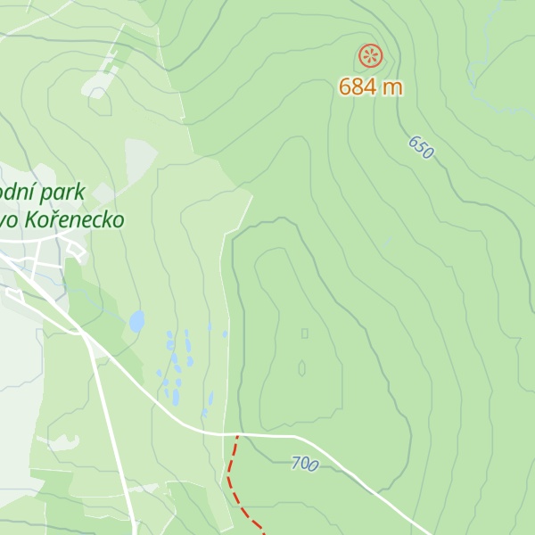 Map of Paprč