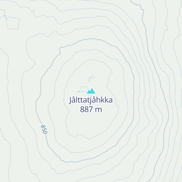 Map of Jålttatjåhkka
