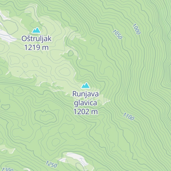 Map of Runjava glavica