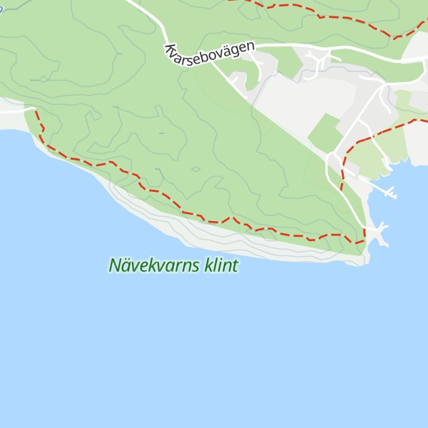 Map of Nävekvarns klint