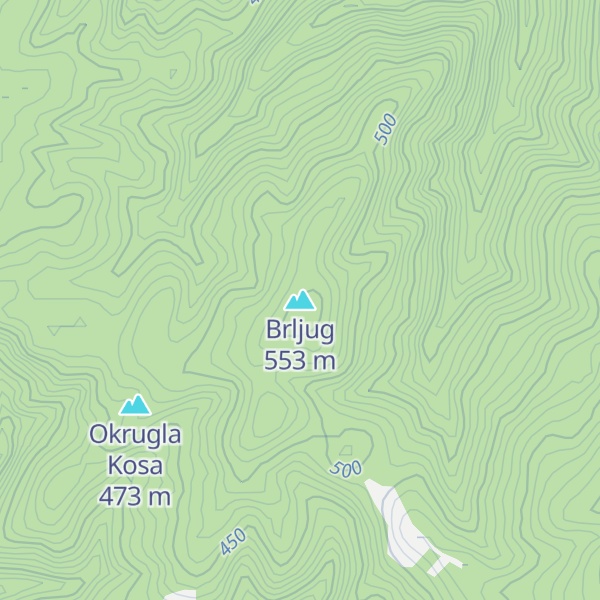 Map of Brljug