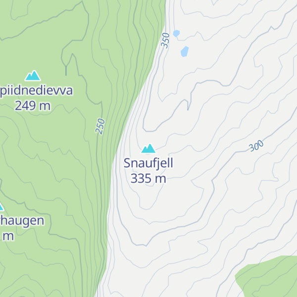 Map of Snaufjell