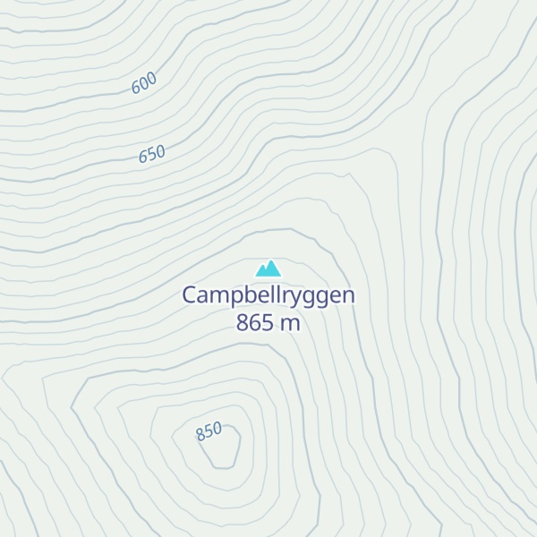Map of Campbellryggen