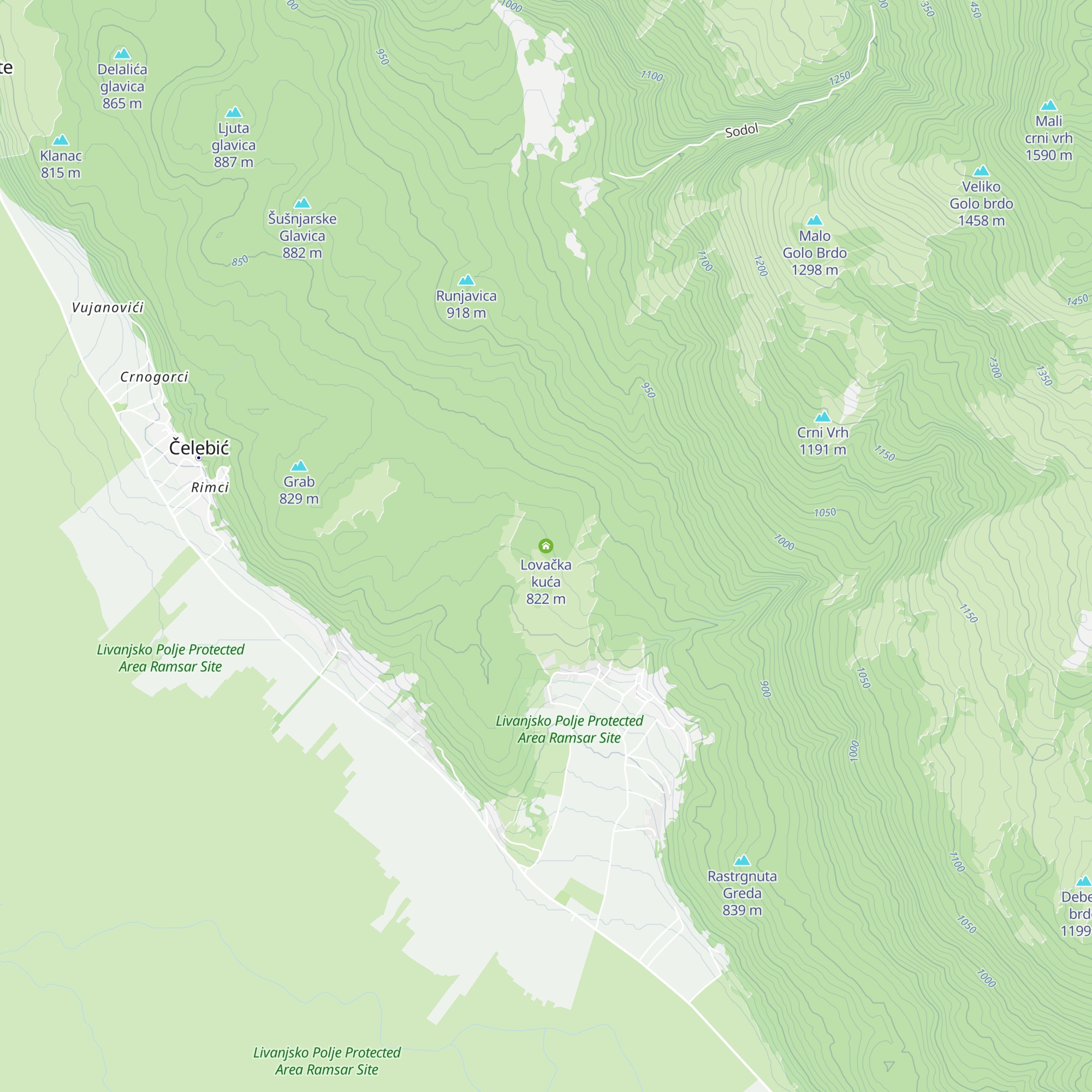Lovačka kuća map