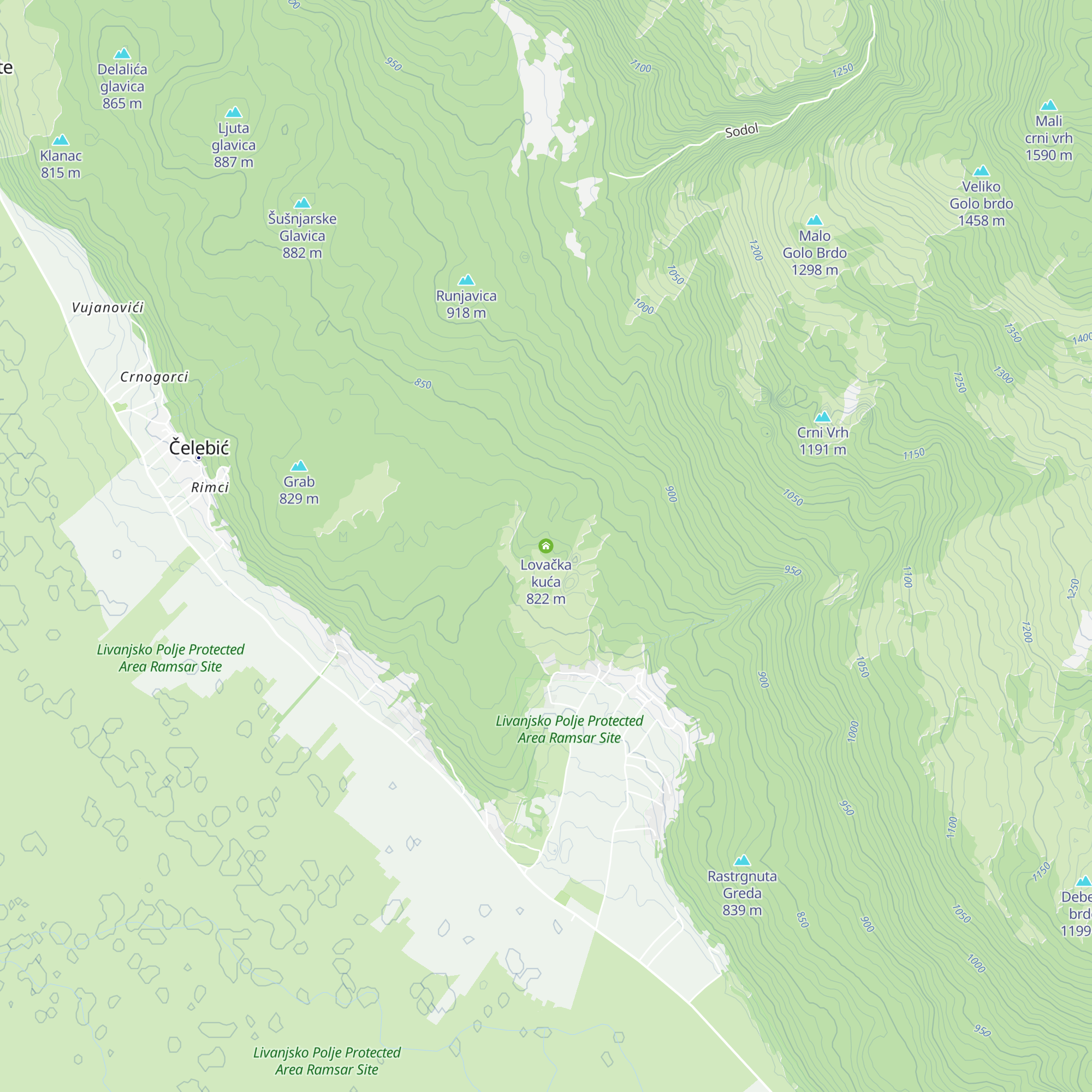 Lovačka kuća map