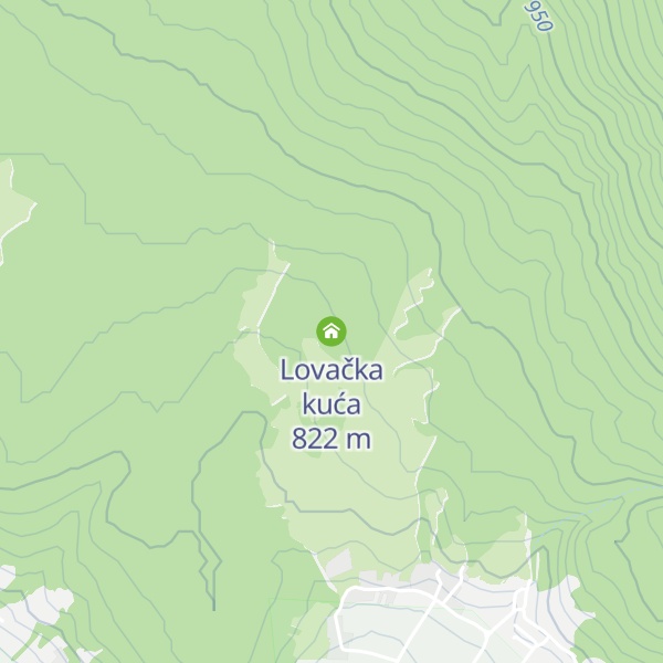 Map of Lovačka kuća