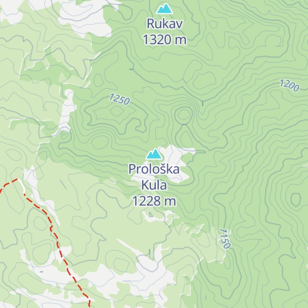 Map of Prološka Kula