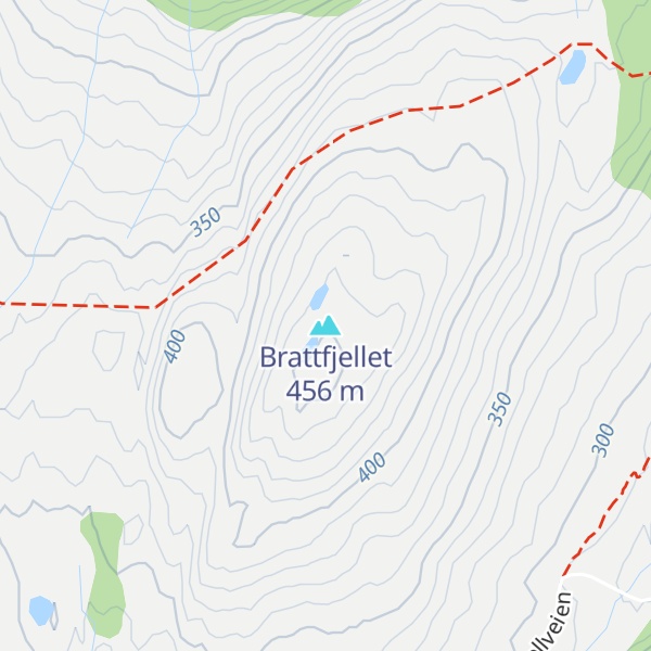 Map of Brattfjellet