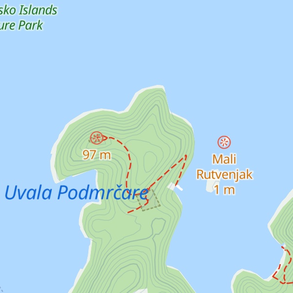 Map of Mrčara