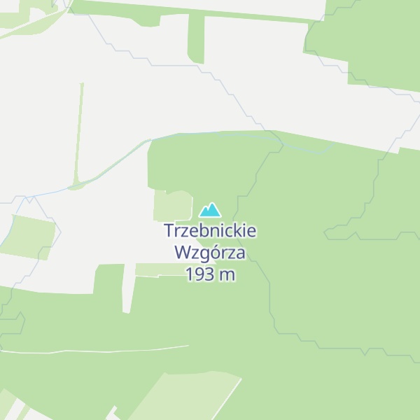 Map of Trzebnickie Wzgórza