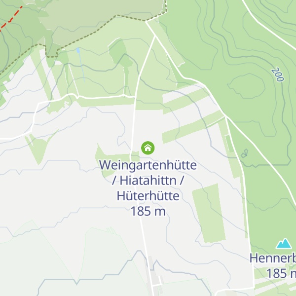 Map of Weingartenhütte / Hiatahittn / Hüterhütte