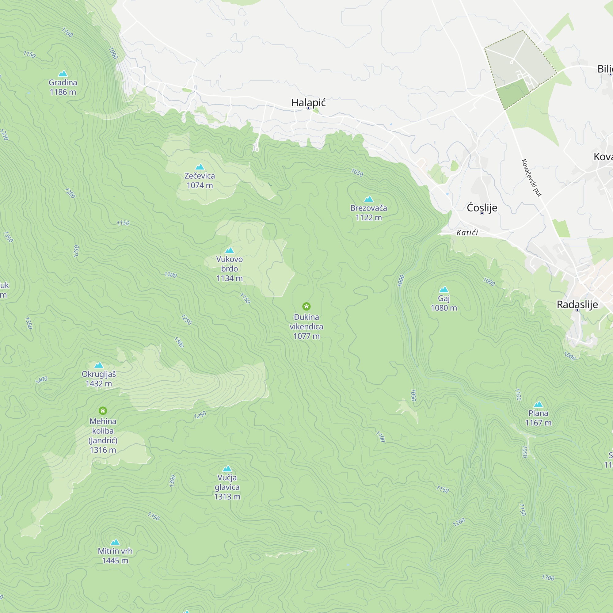Đukina vikendica map