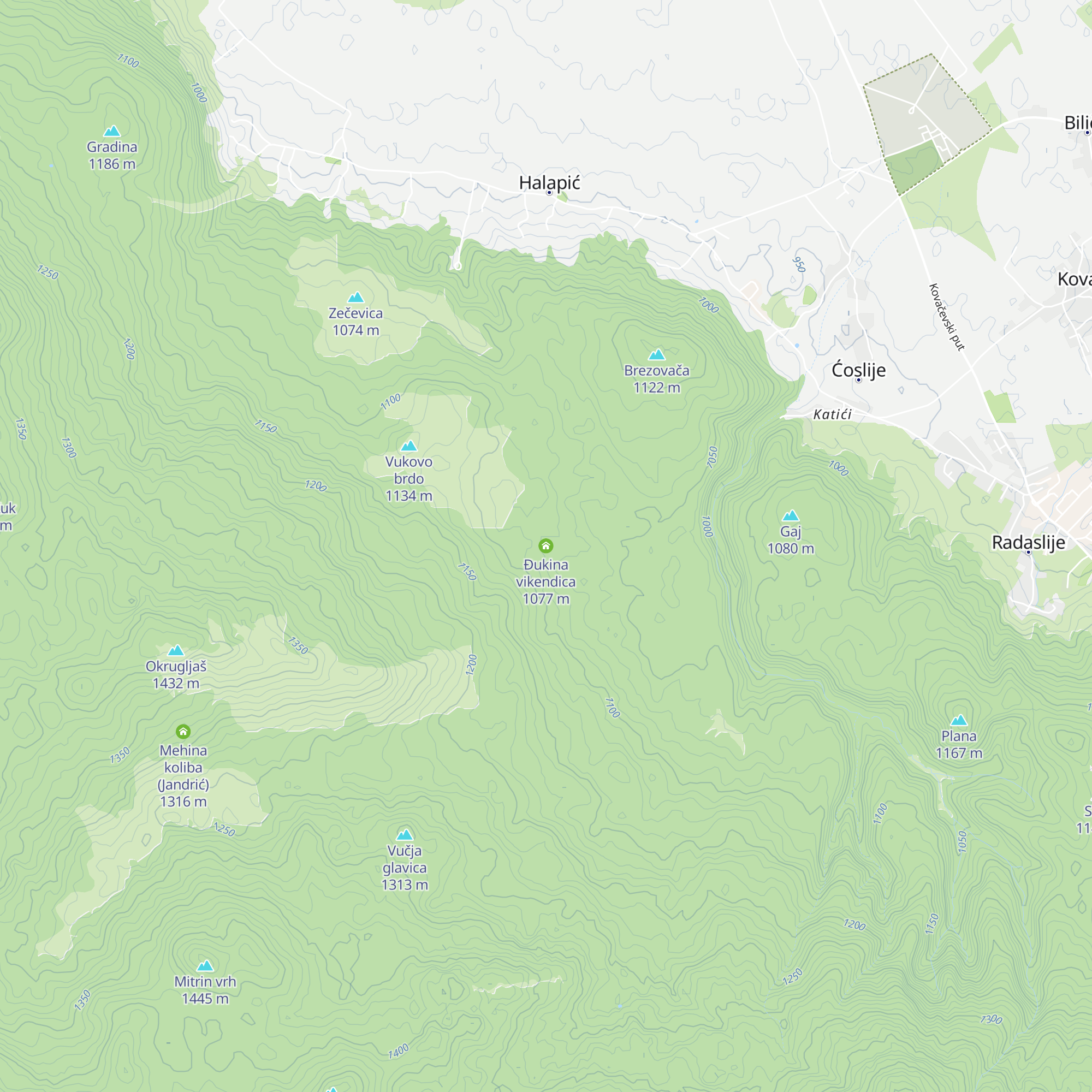 Đukina vikendica map