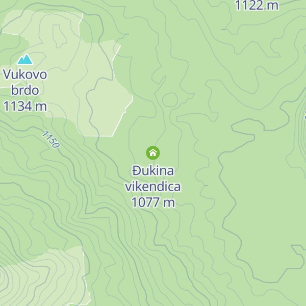 Map of Đukina vikendica