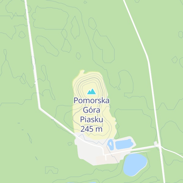 Map of Pomorska Góra Piasku