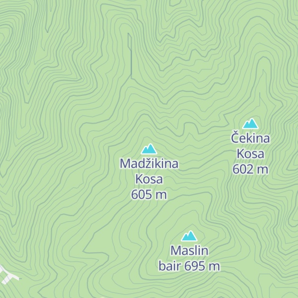 Map of Madžikina Kosa