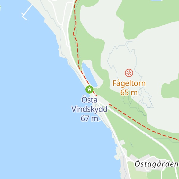 Map of Östa Vindskydd