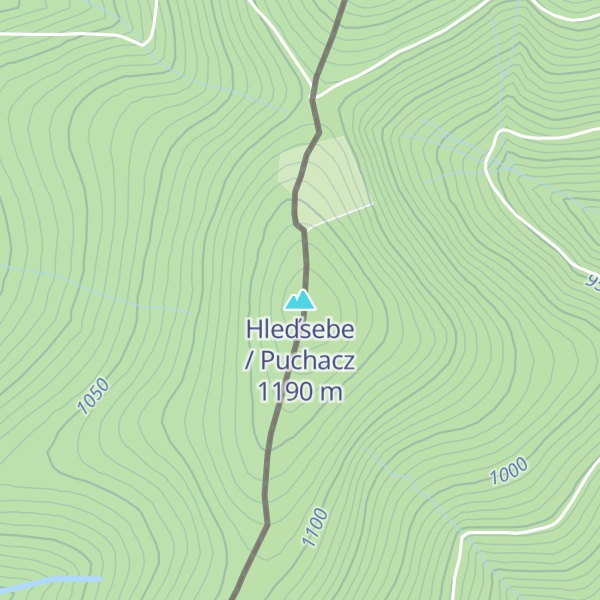 Map of Hleďsebe / Puchacz