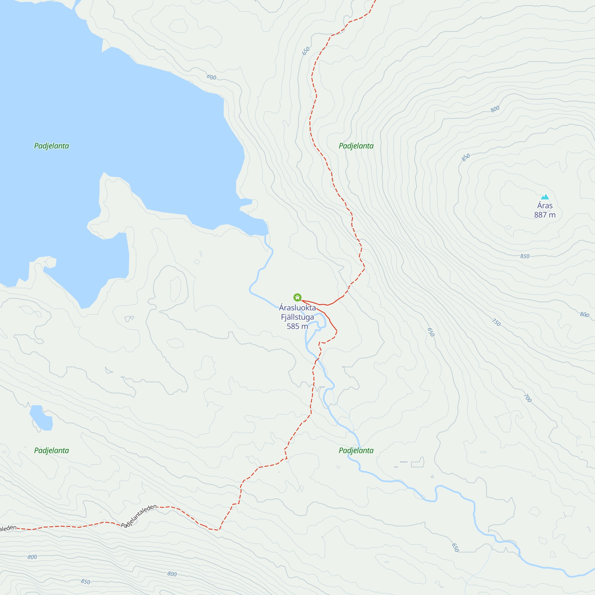 Árasluokta Fjällstuga map