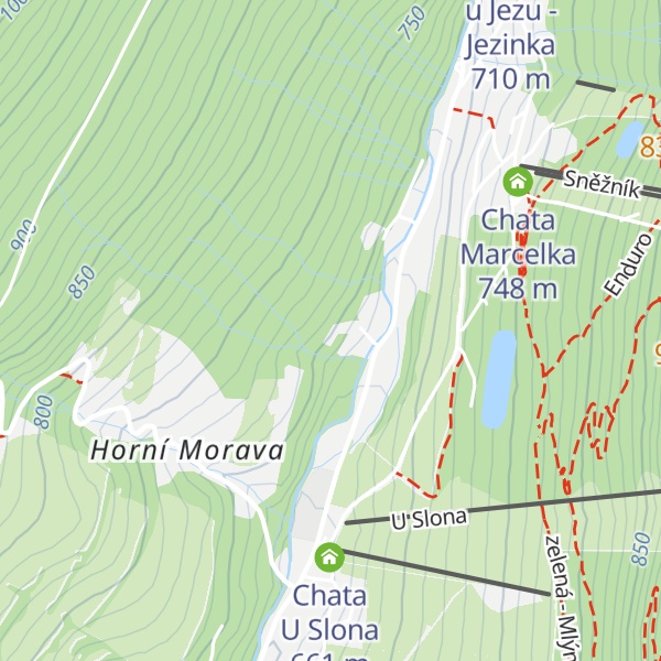 Map of Chata Orlík