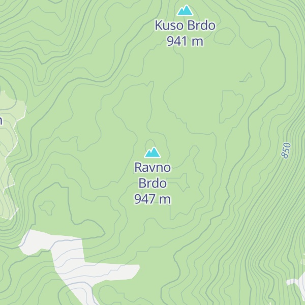 Map of Ravno Brdo
