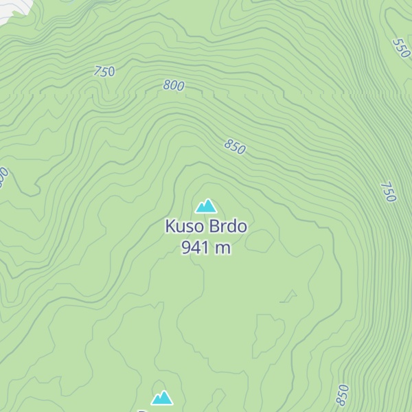 Map of Kuso Brdo