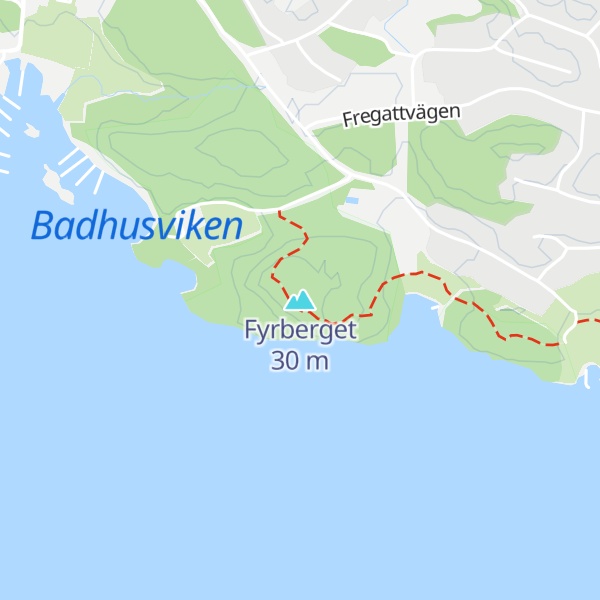 Map of Fyrberget