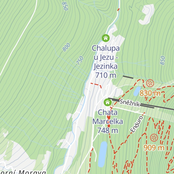 Map of Chata Vilemína