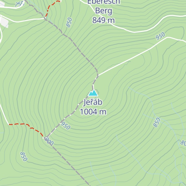 Map of Jeřáb