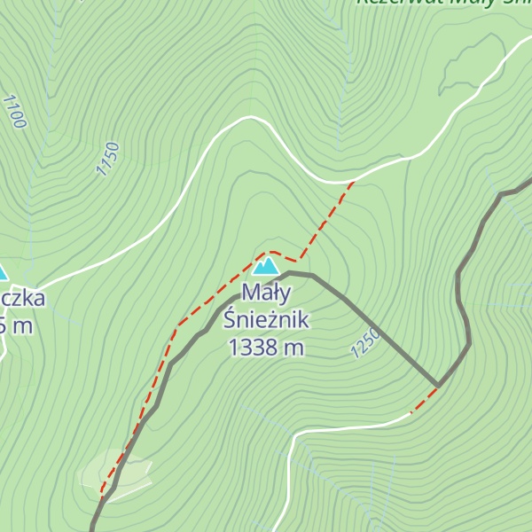 Map of Mały Śnieżnik
