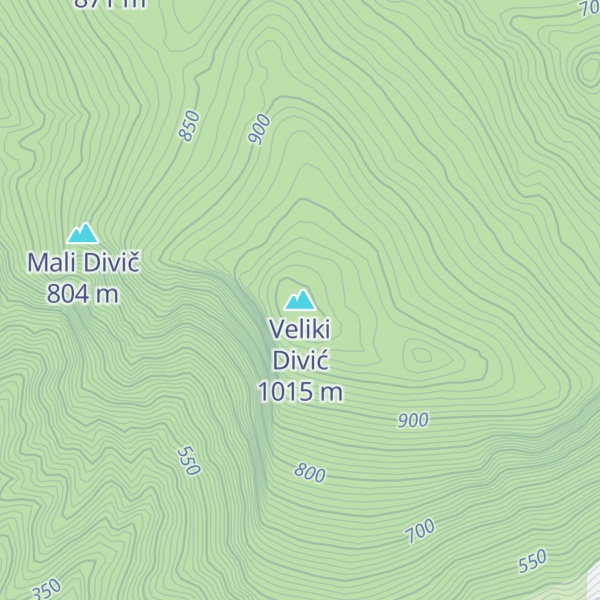 Map of Veliki Divić