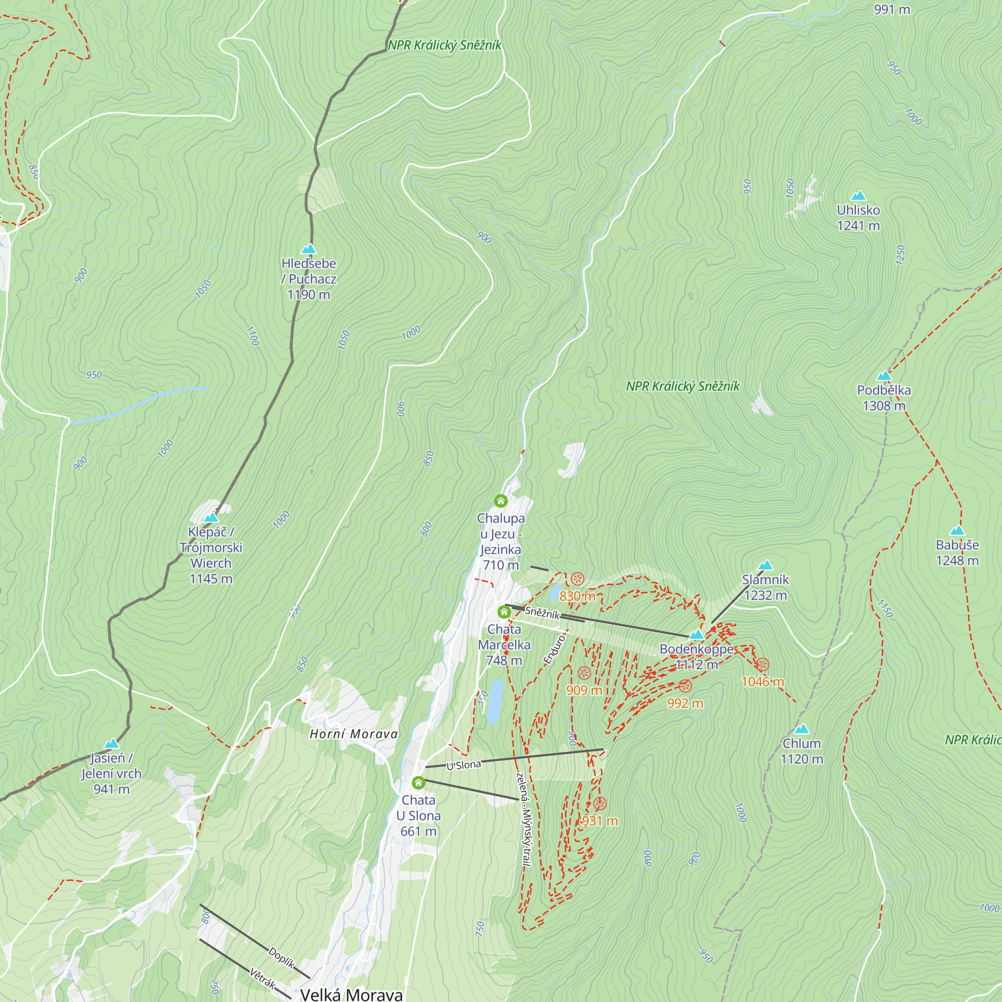 Chalupa u Jezu - Jezinka map