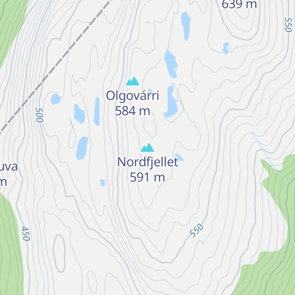 Map of Nordfjellet