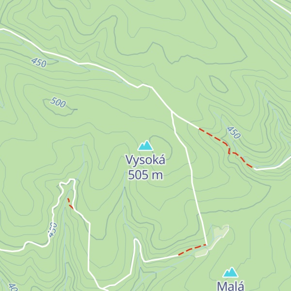 Map of Vysoká