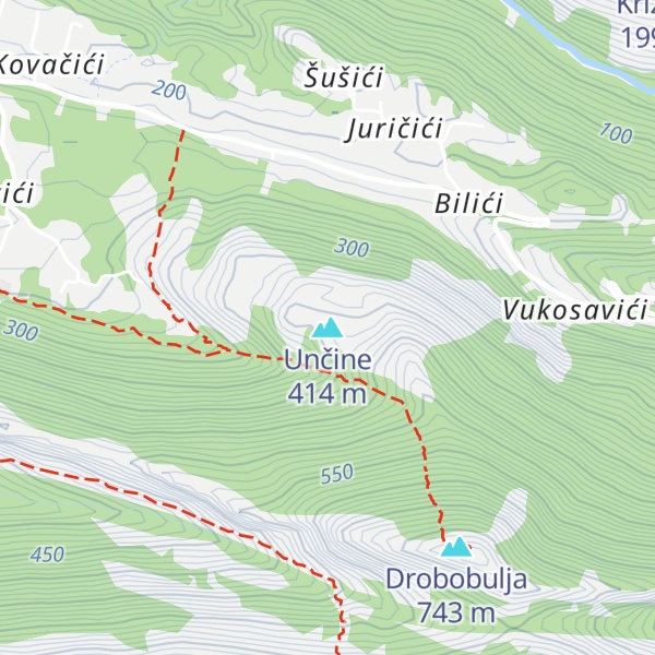 Map of Unčine