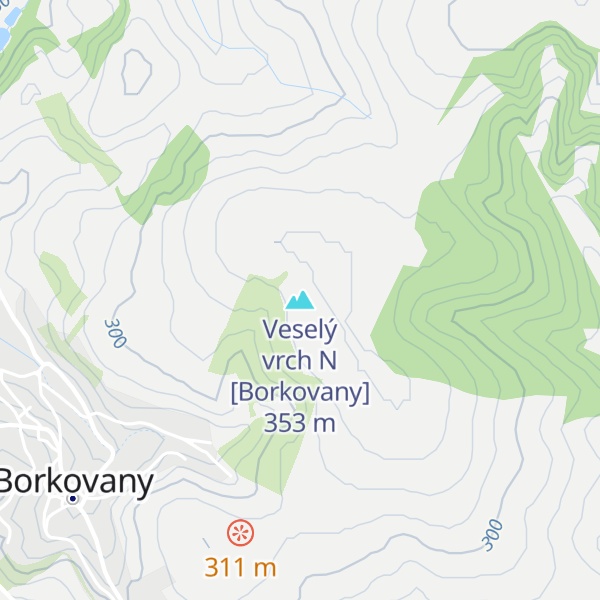 Map of Veselý vrch N [Borkovany]